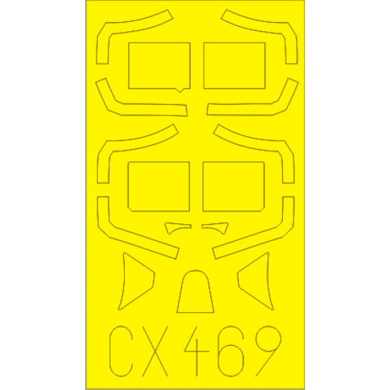 Eduard CX469 1/72 Spitfire Mk.XVI Highback Sticker for Aircraft