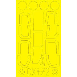 Eduard CX472 1/72 OH-1 Ninja Sticker for Aircraft