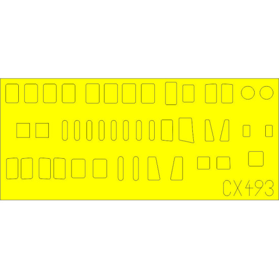 Eduard CX493 1/72 H8K2 Emily fuselage windows Sticker for Aircraft