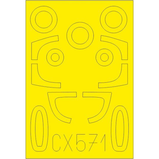 Eduard CX571 1/72 He 162A Sticker for Aircraft