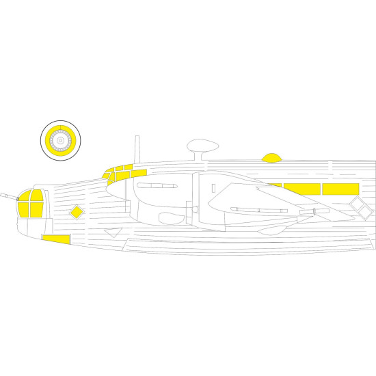 Eduard CX619 1/72 Wellington Mk.II Sticker for Aircraft