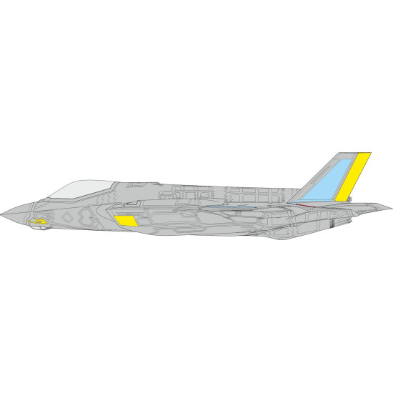 Eduard CX655 1/72 F-35A RAM panels late Sticker for Aircraft Eduard CX655 1/72 F-35A RAM panels late Sticker for Aircraft