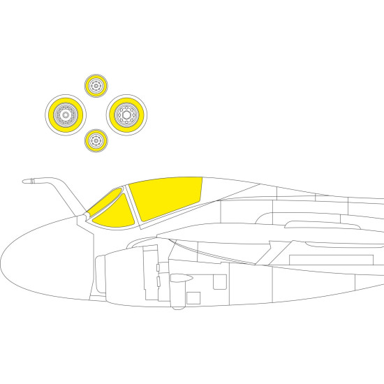 Eduard CX663 1/72 A-6E Sticker for Aircraft