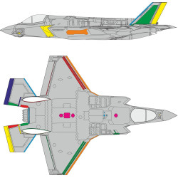 Eduard CX672 1/72 F-35B RAM coating Sticker for Aircraft