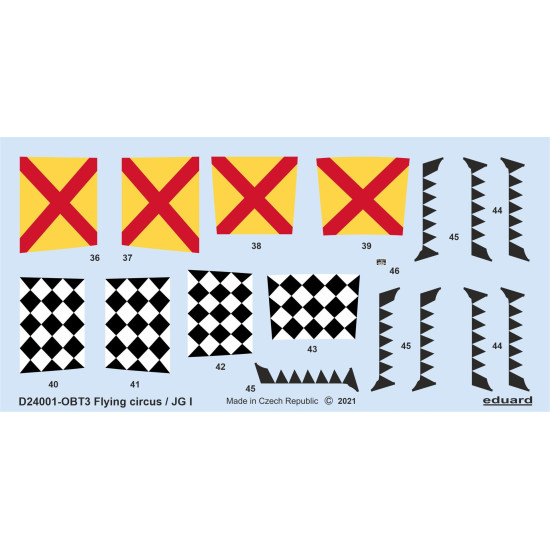 Eduard D24001 1/24 Flying circus / JG I Decal for Aircraft