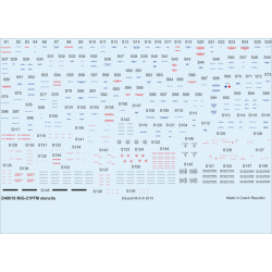 Eduard D48018 1/48 MiG-21PFM stencils Decal for Aircraft