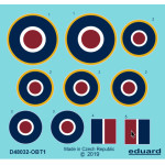 Eduard D48032 1/48 Tempest roundels late Decal for Aircraft