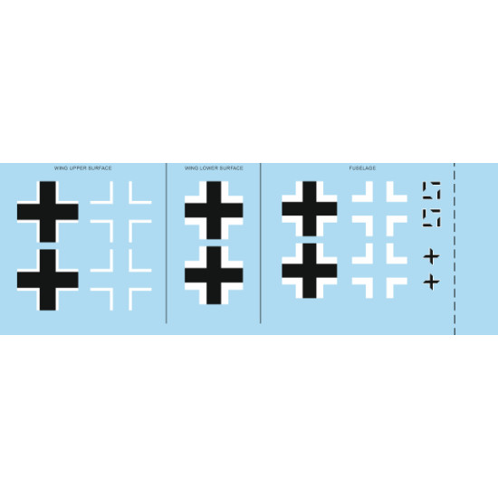 Eduard D48044 1/48 Bf 109G-2 national insignia Decal for Aircraft