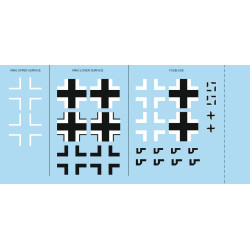 Eduard D48045 1/48 Bf 109G-6 national insignia Decal for Aircraft