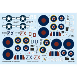 Eduard D48048 1/48 Spitfire Mk.VIII over Europe Decal for Aircraft