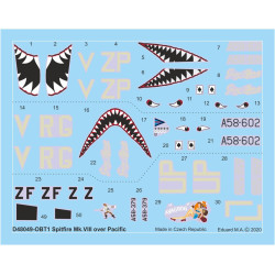 Eduard D48049 1/48 Spitfire Mk.VIII over Pacific Decal for Aircraft