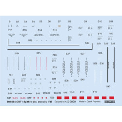 Eduard D48064 1/48 Spitfire Mk.I stencils Decal for Aircraft