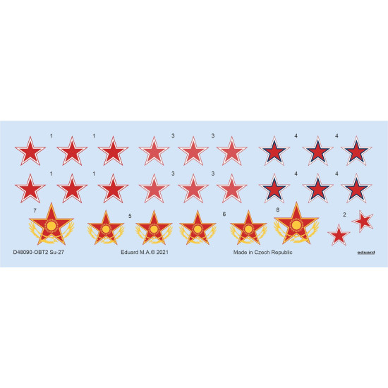 Eduard D48090 1/48 Su-27 Decal for Aircraft Eduard D48090 1/48 Su-27 Decal for Aircraft