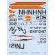 Eduard D48093 1/48 F-4B NAVY Decal for Aircraft Eduard D48093 1/48 F-4B NAVY Decal for Aircraft