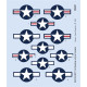 Eduard D48102 1/48 F-6 Mustang national insignia Decal for Aircraft