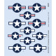 Eduard D48102 1/48 F-6 Mustang national insignia Decal for Aircraft