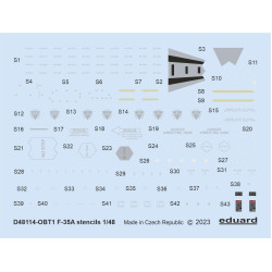 Eduard D48114 1/48 F-35A stencils Decal for Aircraft