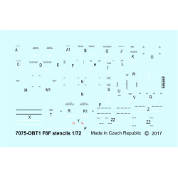 Eduard D72014 1/72 F6F stencils Decal for Aircraft