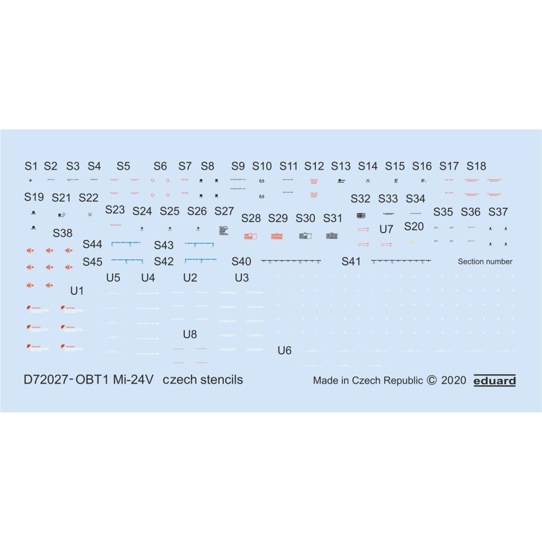 Royal Model RM671 Templates set stencils (all scales