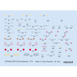 Eduard D72034 1/72 B-25J stencils Decal for Aircraft