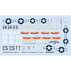 Eduard D72052 1/72 P-51D-5 '357th FG' Decal for Aircraft