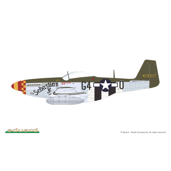 Eduard D72052 1/72 P-51D-5 '357th FG' Decal for Aircraft