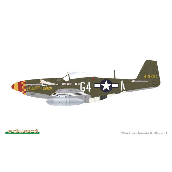 Eduard D72052 1/72 P-51D-5 '357th FG' Decal for Aircraft