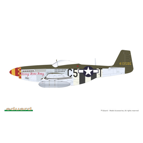 Eduard D72052 1/72 P-51D-5 '357th FG' Decal for Aircraft