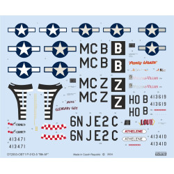 Eduard D72053 1/72 P-51D-5 '8th AF' Decal for Aircraft