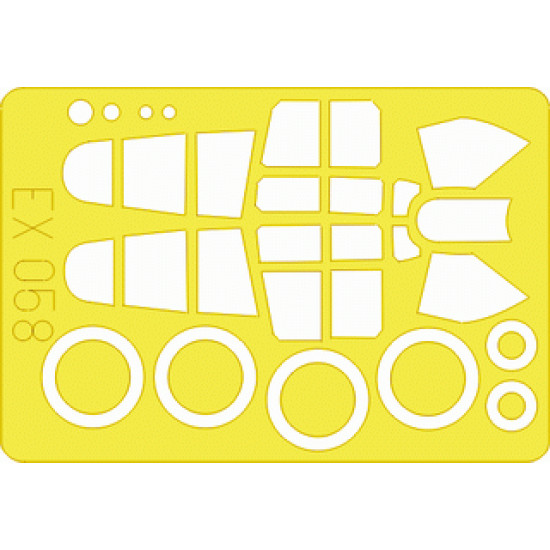 Eduard EX058 1/48 P-40E Sticker for Aircraft Eduard EX058 1/48 P-40E Sticker for Aircraft