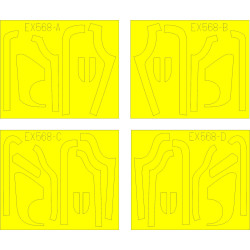 Eduard EX568 1/48 B-17G antiglare panels (BO & DL production) Sticker for Aircraft