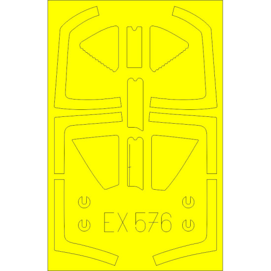 Eduard EX576 1/48 Harrier T.2/T.4/T.8 Sticker for Aircraft