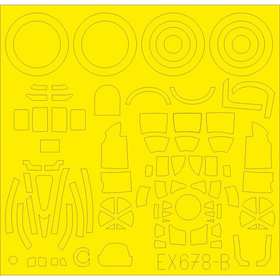 Eduard EX678 1/48 B-17G Sticker for Aircraft