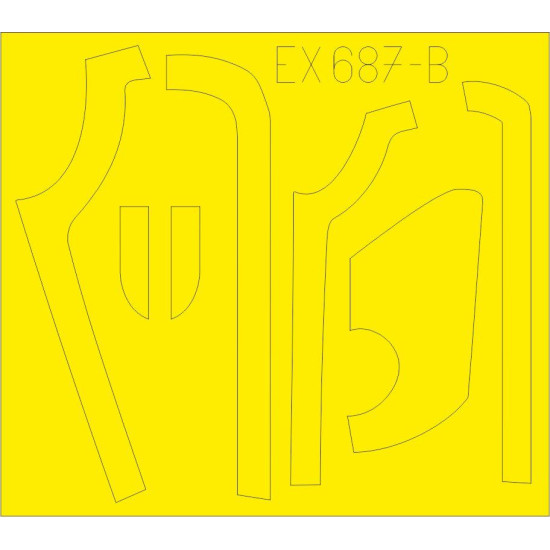 Eduard EX687 1/48 B-17G antiglare panels (DL & BO production) Sticker for Aircraft