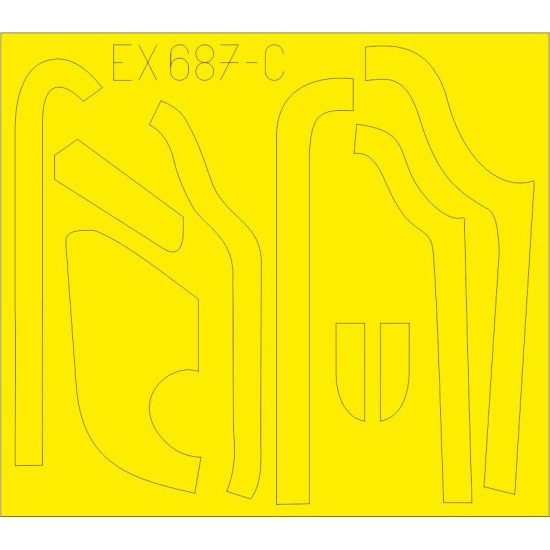 Eduard EX687 1/48 B-17G antiglare panels (DL & BO production) Sticker for Aircraft