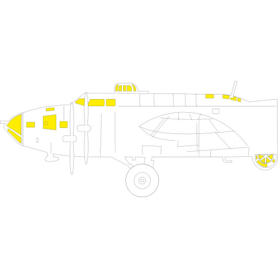 Eduard EX778 1/48 B-17F TFace Sticker for Aircraft