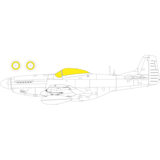 Eduard EX801 1/48 P-51K TFace Sticker for Aircraft