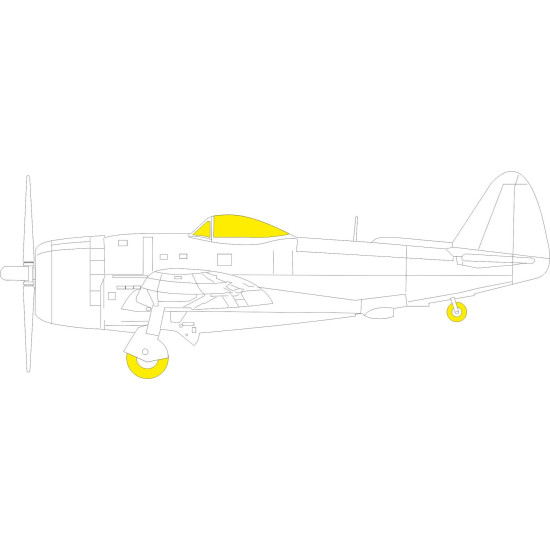 Eduard EX893 1/48 P-47N Sticker for Aircraft Eduard EX893 1/48 P-47N Sticker for Aircraft