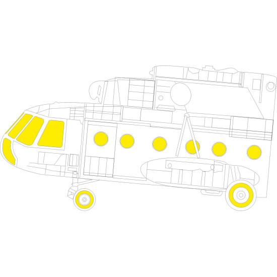 Eduard EX947 1/48 Mi-8MT Sticker for Aircraft