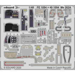 Eduard FE1094 1/48 Me 262A Photo-Etched for Aircraft Zoom set