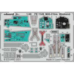 Eduard FE1149 1/48 MiG-21bis Weekend Photo-Etched for Aircraft Zoom set
