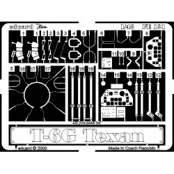 Eduard FE121 1/48 T-6G Texan Photo-Etched for Aircraft Zoom set