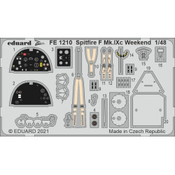 Eduard FE1210 1/48 Spitfire F Mk.IXc Weekend Photo-Etched for Aircraft Zoom set