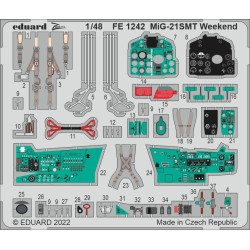 Eduard FE1242 1/48 MiG-21SMT Weekend Photo-Etched for Aircraft Zoom set