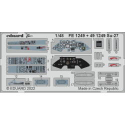 Eduard FE1249 1/48 Su-27 Photo-Etched for Aircraft Zoom set