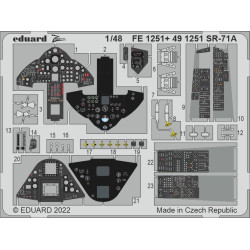 Eduard FE1251 1/48 SR-71A Photo-Etched for Aircraft Zoom set