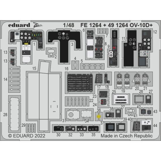 Eduard FE1264 1/48 OV-10D+ Photo-Etched for Aircraft Zoom set