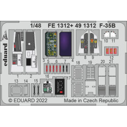 Eduard FE1312 1/48 F-35B Photo-Etched for Aircraft Zoom set