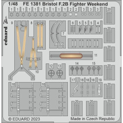 Eduard FE1381 1/48 Bristol F.2B Fighter Weekend Photo-Etched for Aircraft Zoom set