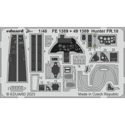 Eduard FE1389 1/48 Hunter FR.10 Photo-Etched for Aircraft Zoom set